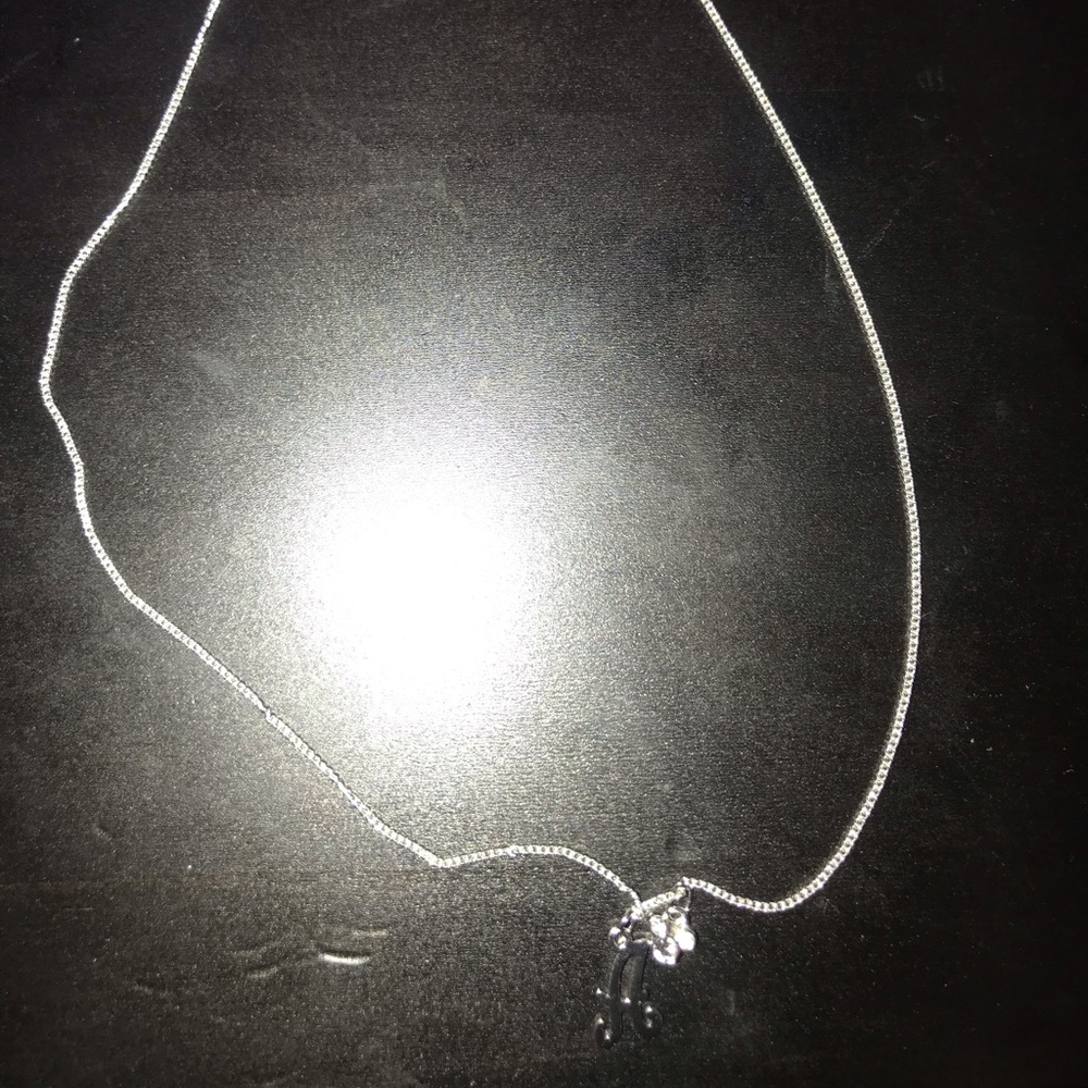 DISNEY “A” SWAROVSKI CHARM NECKLACE